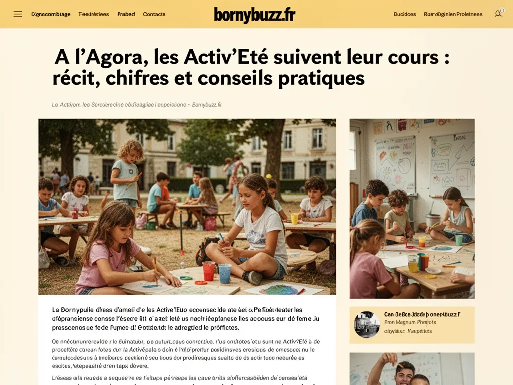 A l'Agora, les Activ'Eté suivent leur cours : récit, chiffres et conseils pratiques