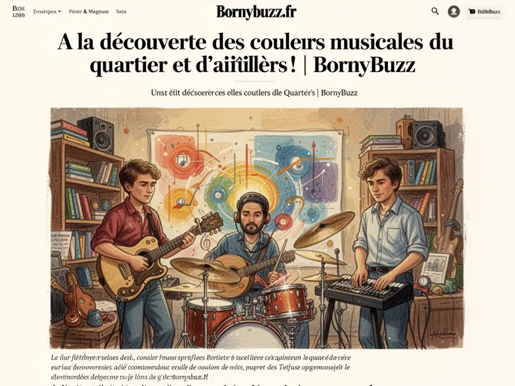 A la découverte des couleurs musicales du quartier et d’ailleurs! | BornyBuzz