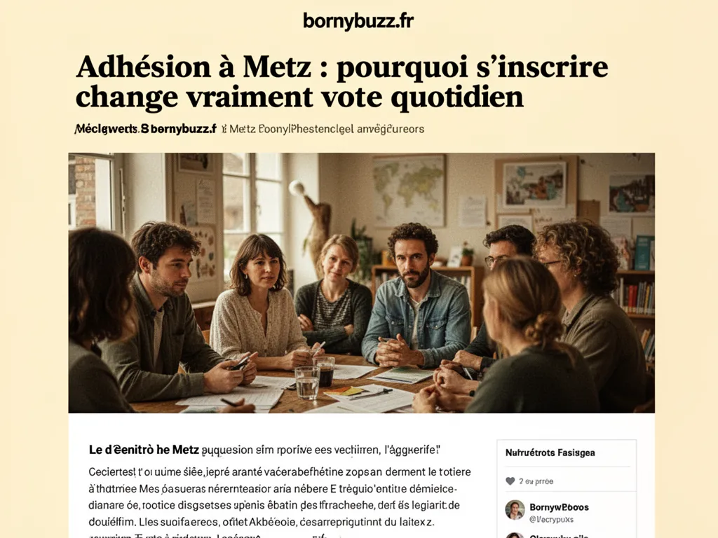 Adhésion à Metz : pourquoi s'inscrire change vraiment votre quotidien