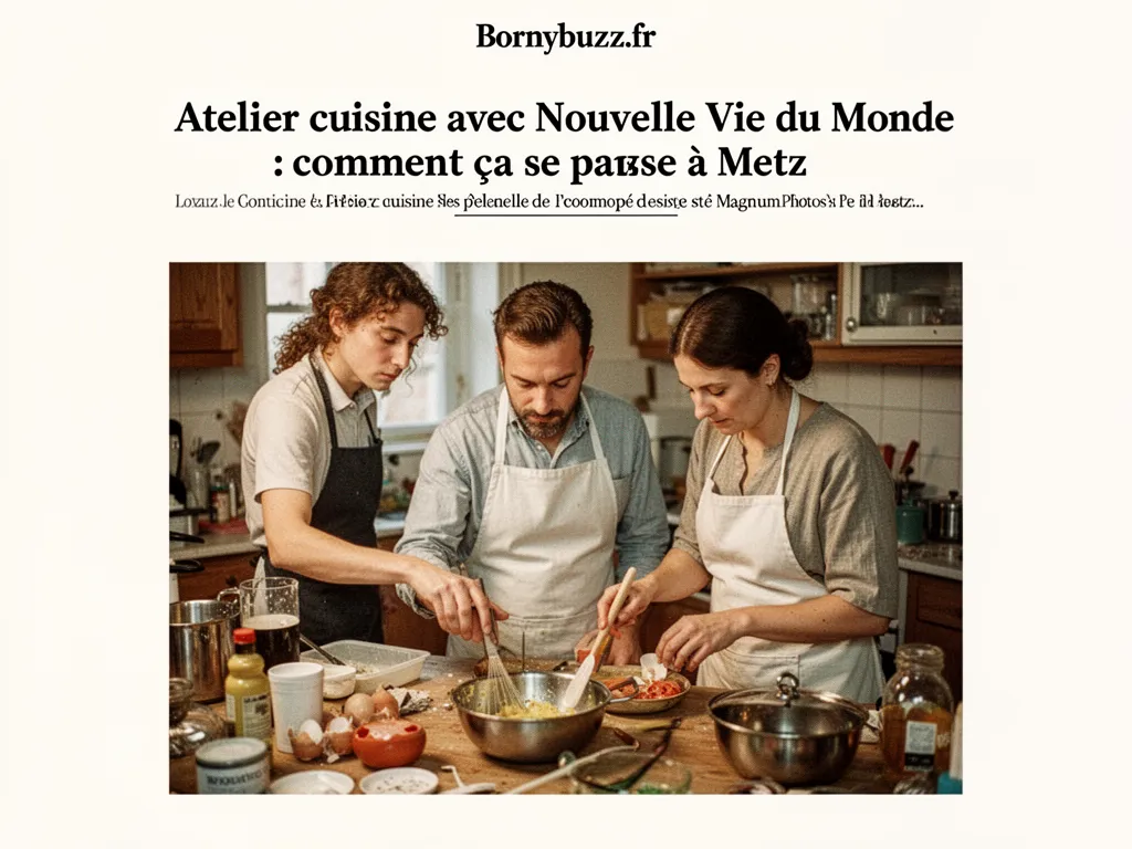 Atelier cuisine avec Nouvelle Vie du Monde : comment ça se passe à Metz