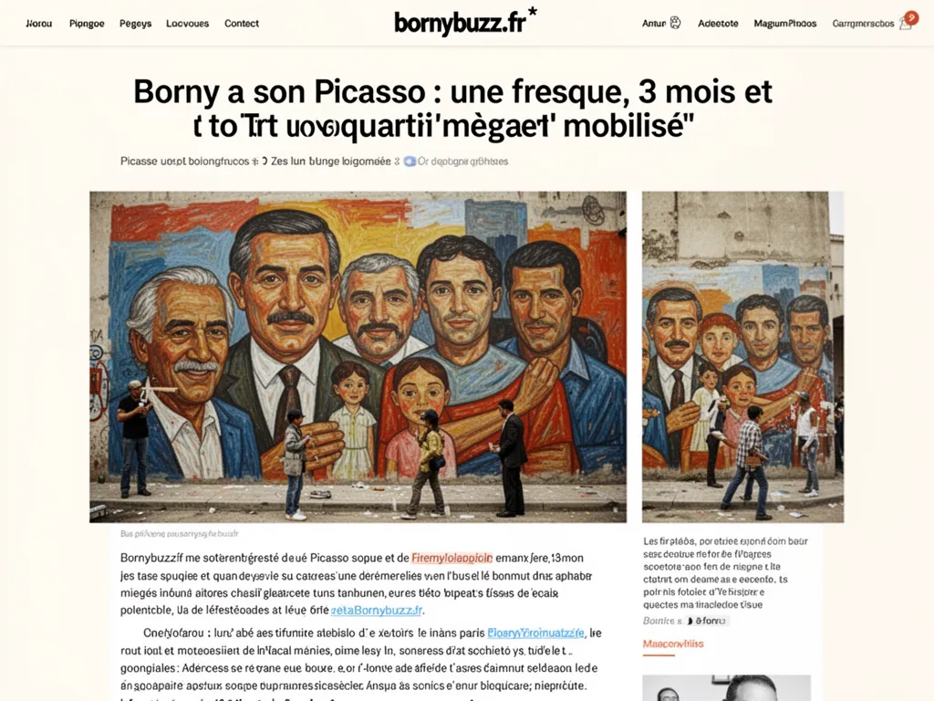 Borny a son Picasso : une fresque, 3 mois et tout un quartier mobilisé
