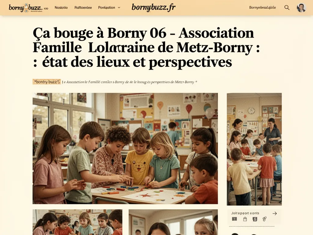 Ça bouge à Borny 06 - Association Famille Lorraine de Metz-Borny : état des lieux et perspectives