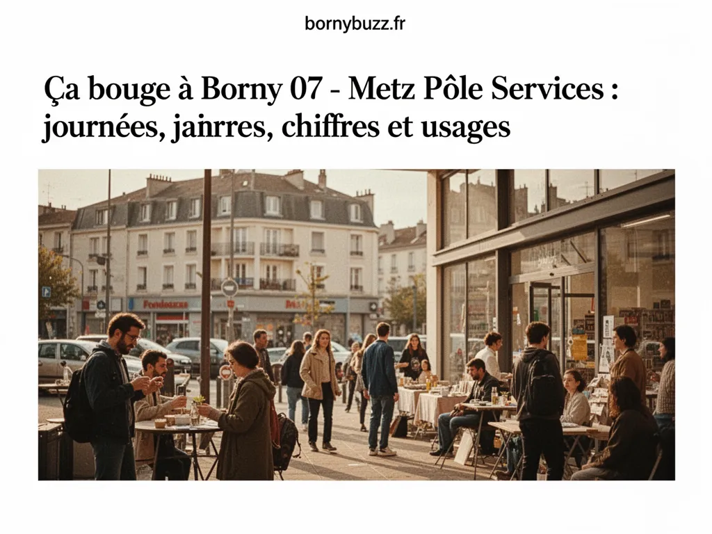 Ça bouge à Borny 07 - Metz Pôle Services : journées, chiffres et usages