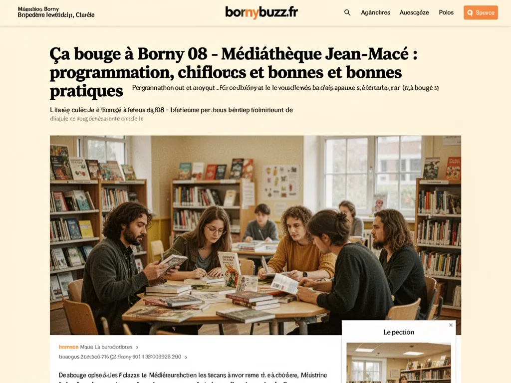Ça bouge à Borny 08 - Médiathèque Jean-Macé : programmation, chiffres et bonnes pratiques