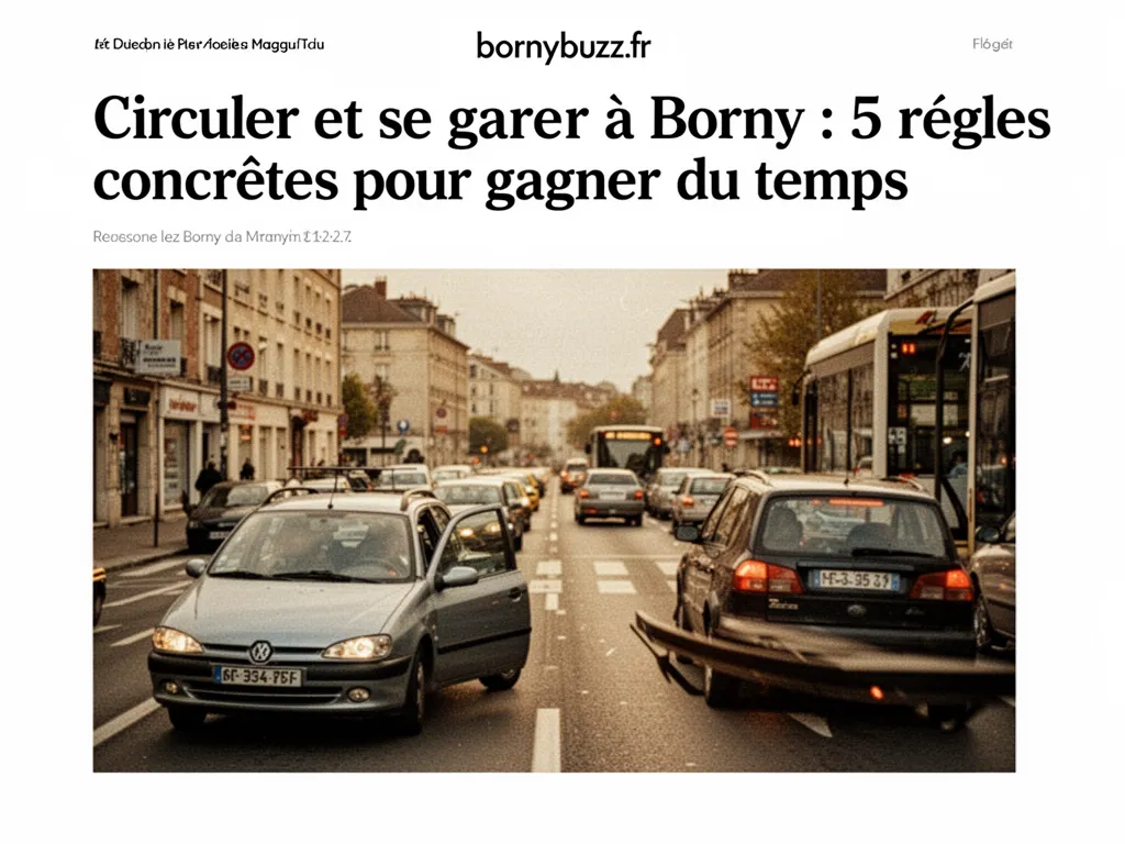 Circuler et se garer à Borny : 5 règles concrètes pour gagner du temps