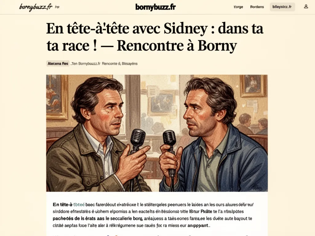 En tête-à-tête avec Sidney : dans ta race ! : Rencontre à Borny