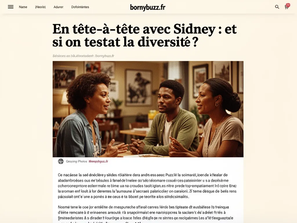 Sidney Mahoungou et Isabelle Barth en plein échange dans le studio de Bornybuzz Radio, micros et casques posés sur la table