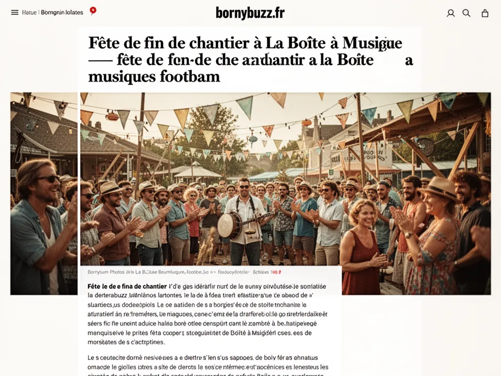 Fête de fin de chantier à La Boîte à Musiques : fete de fin de chantier a la boite a musiques footbam