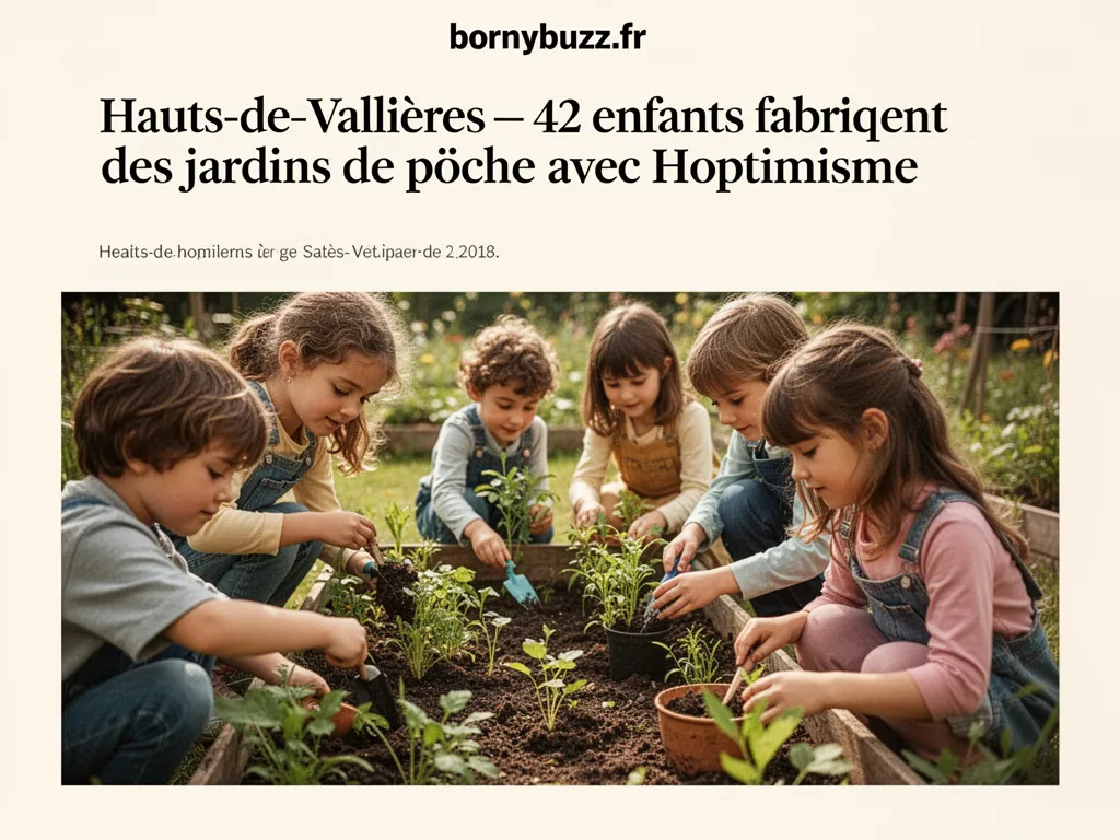 Hauts-de-Vallières : 42 enfants fabriquent des jardins de poche avec Hoptimisme