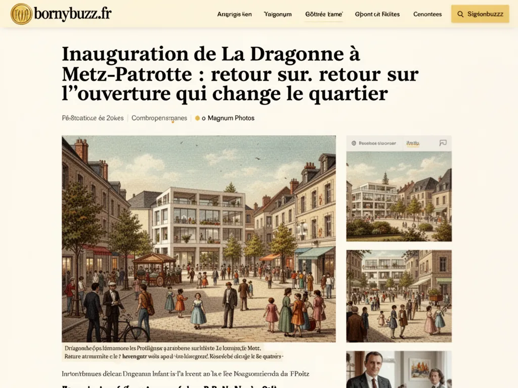 Inauguration de La Dragonne à Metz-Patrotte : retour sur l'ouverture qui change le quartier