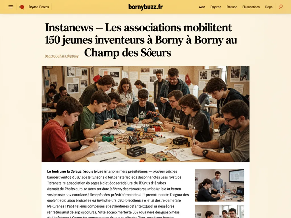 Instanews : Les associations mobilisent 150 jeunes inventeurs à Borny au Champ des Sœurs