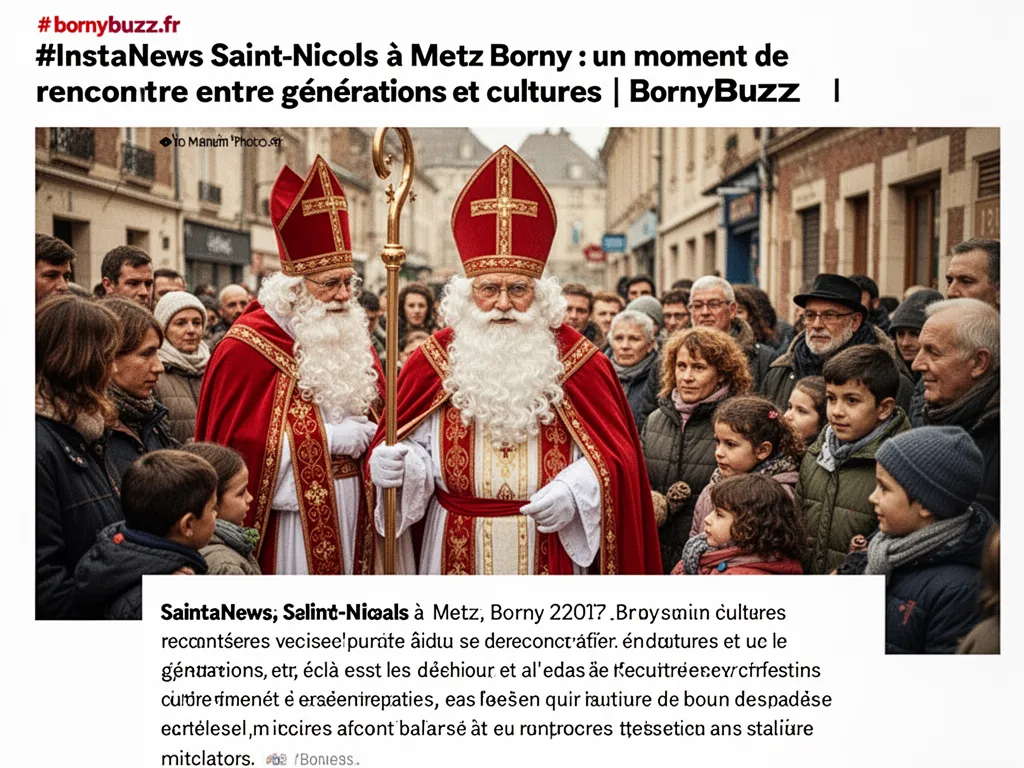 #InstaNews Saint-Nicolas à Metz Borny : un moment de rencontre entre générations et cultures | BornyBuzz
