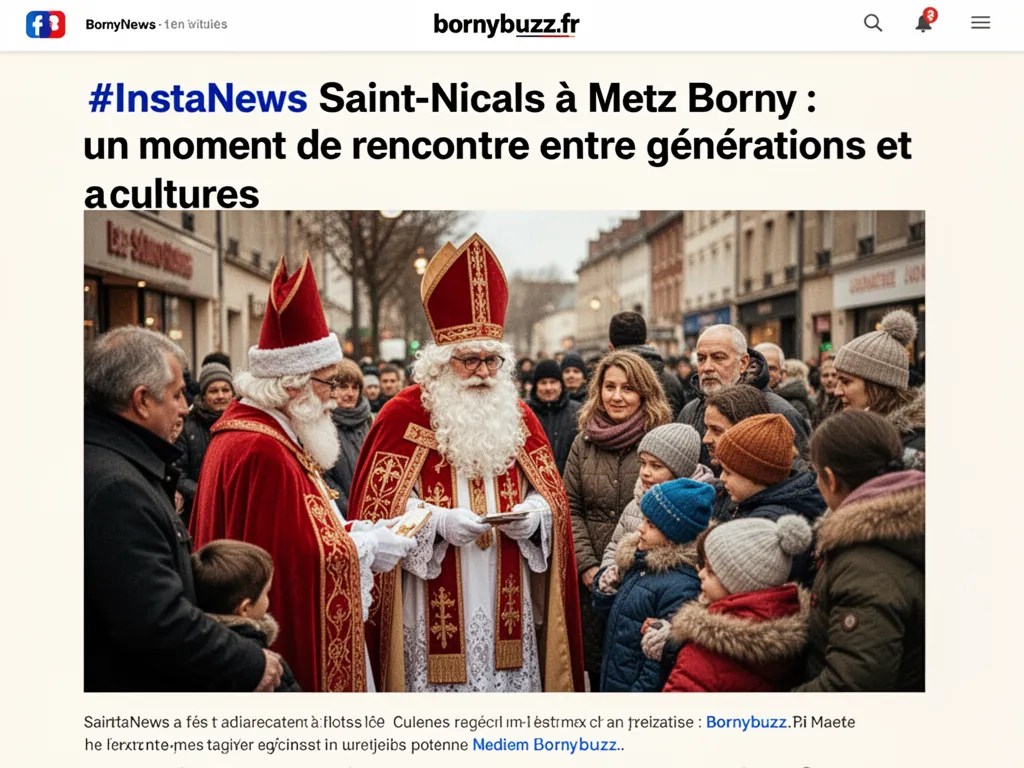 #InstaNews Saint-Nicolas à Metz Borny : un moment de rencontre entre générations et cultures