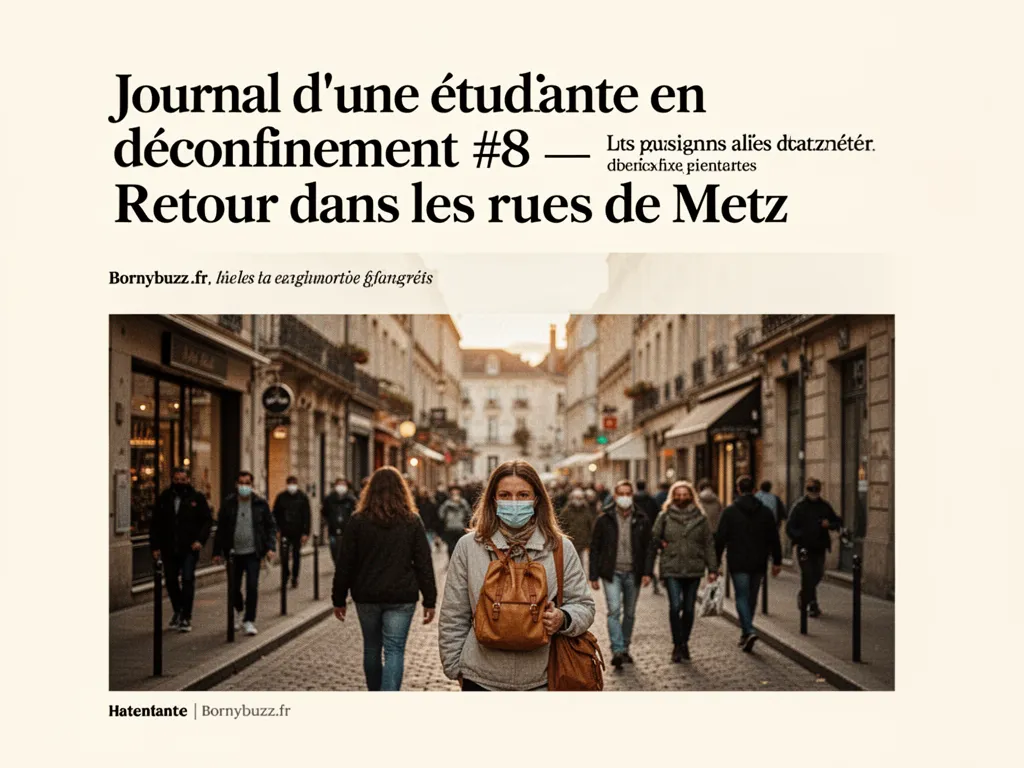 Journal d'une étudiante en déconfinement #8 : Retour dans les rues de Metz