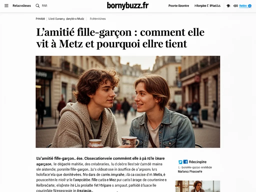 L'amitié fille-garçon : comment elle vit à Metz et pourquoi elle tient