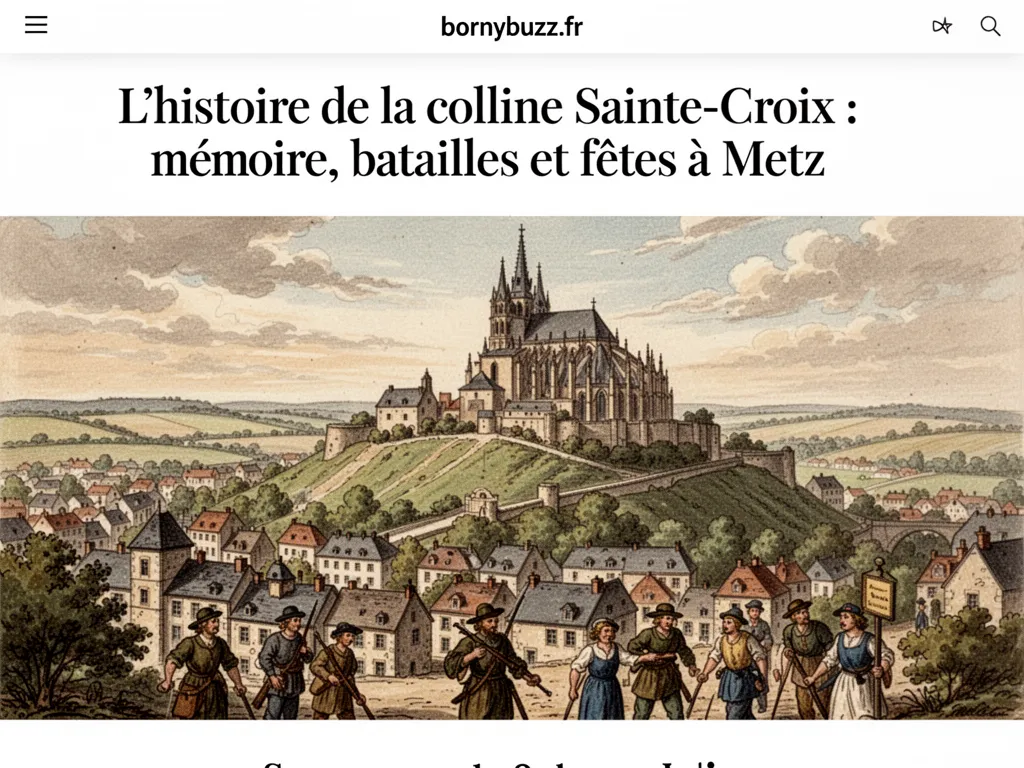 L'histoire de la colline Sainte-Croix : mémoire, batailles et fêtes à Metz