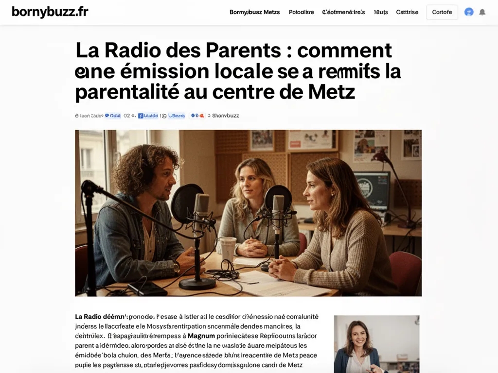 La Radio des Parents : comment une émission locale a remis la parentalité au centre de Metz