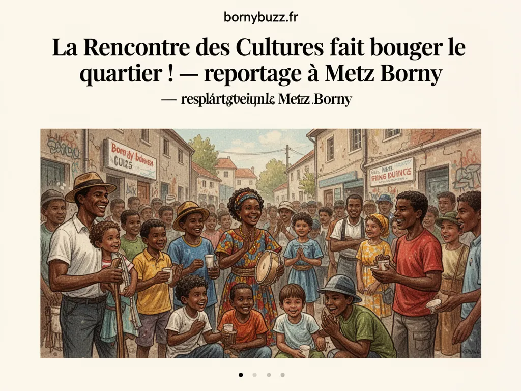La Rencontre des Cultures fait bouger le quartier ! : reportage à Metz Borny