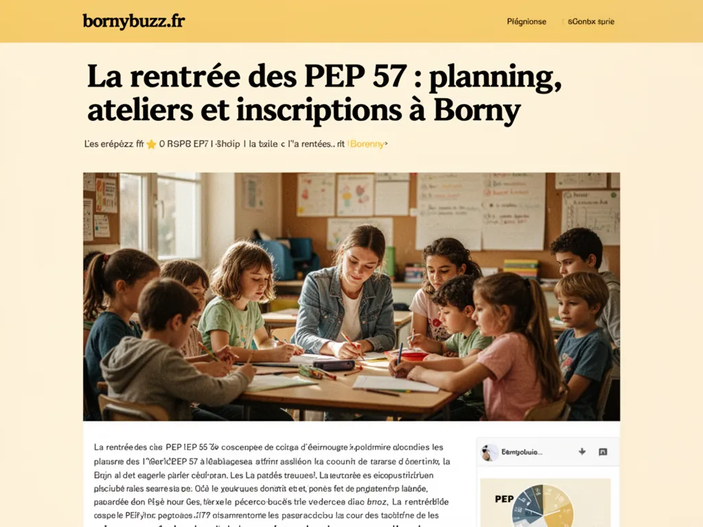 La rentrée des PEP 57 : planning, ateliers et inscriptions à Borny
