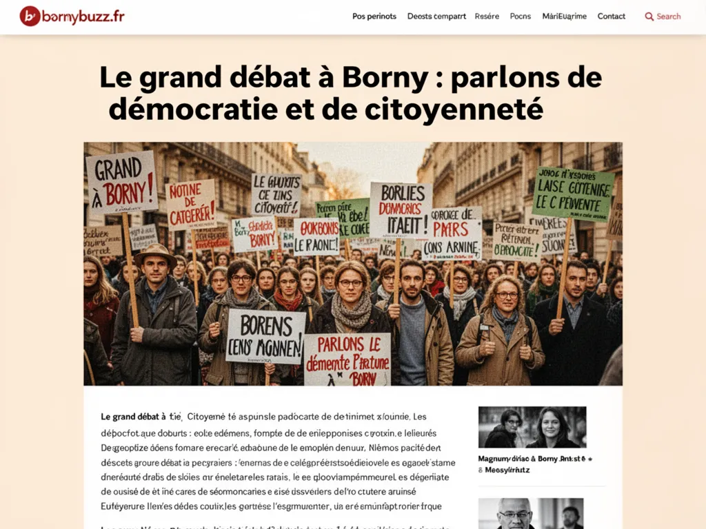 Le grand débat à Borny : parlons de démocratie et de citoyenneté