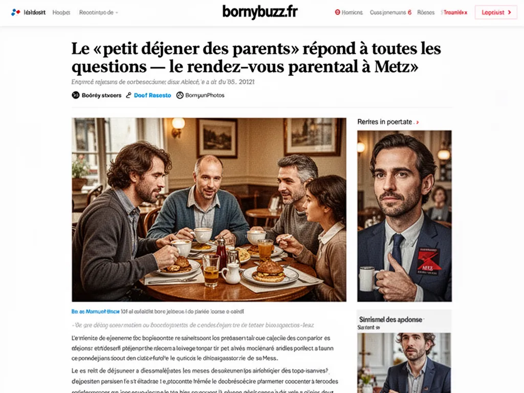 Le «petit déjeuner des parents» répond à toutes les questions : le rendez-vous parental à Metz