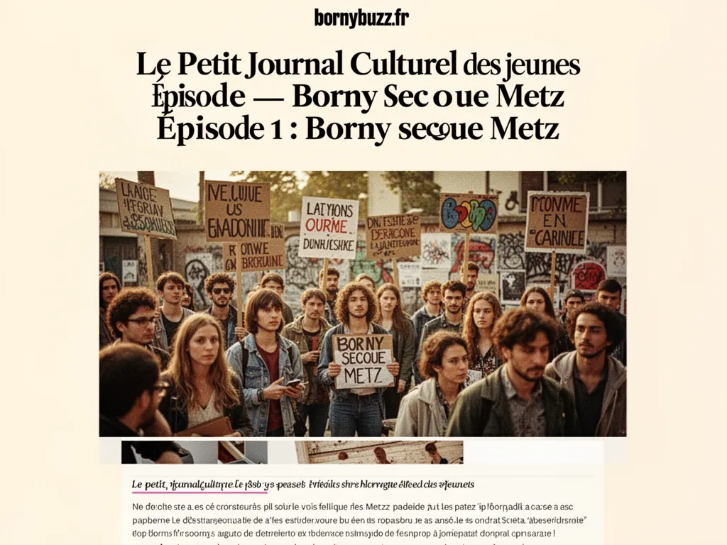 Le petit journal culturel des jeunes : Épisode 1 : Borny secoue Metz
