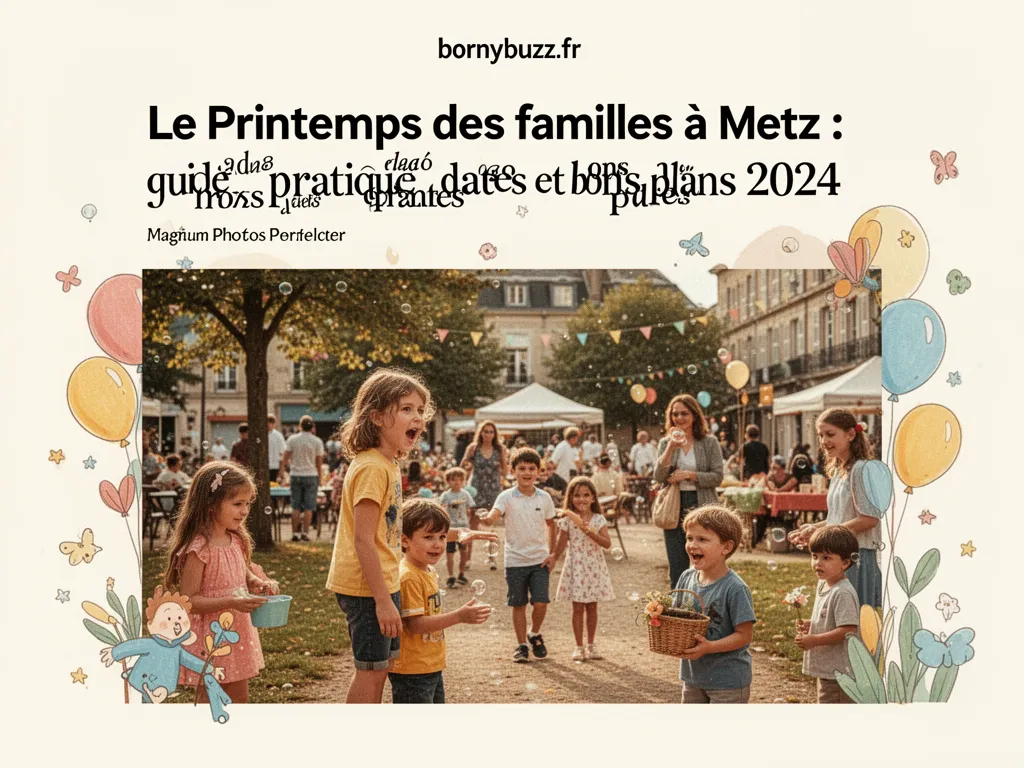 Le Printemps des familles à Metz : guide pratique, dates et bons plans 2024