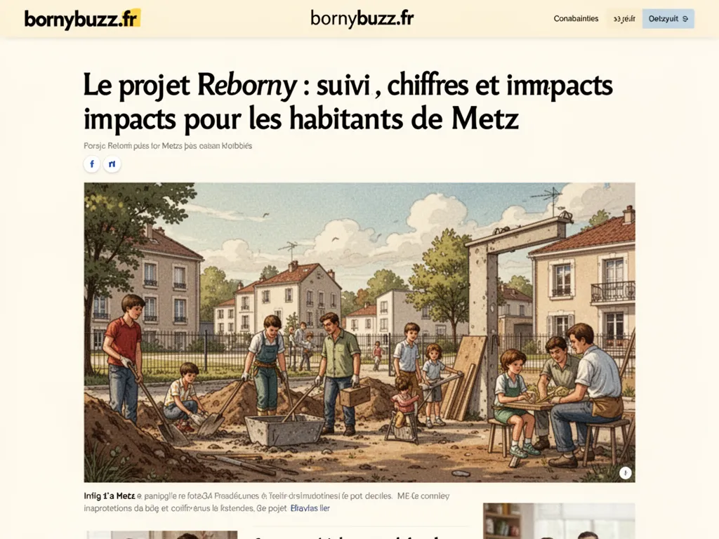 Le projet Reborny : suivi, chiffres et impacts pour les habitants de Metz