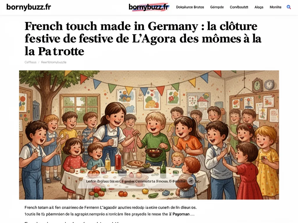 French touch made in Germany : la clôture festive de L’Agora des mômes à la Patrotte