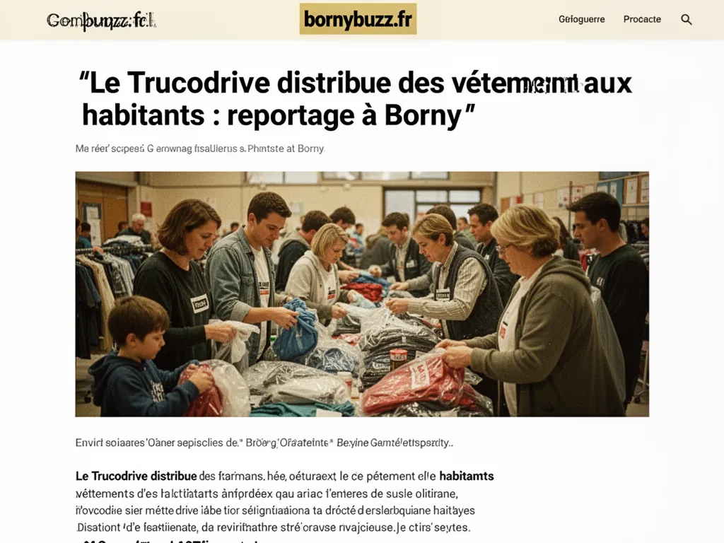Le Trucodrive distribue des vêtements aux habitants : reportage à Borny