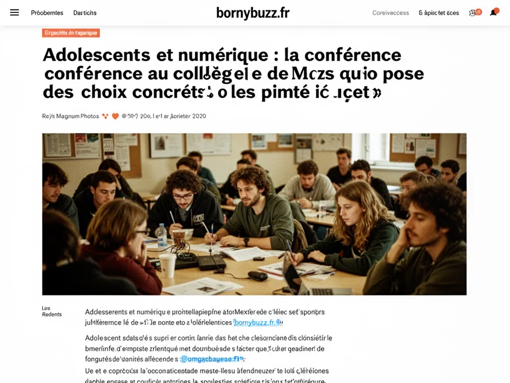 Adolescents et numérique : la conférence au collège de Metz qui pose des choix concrets