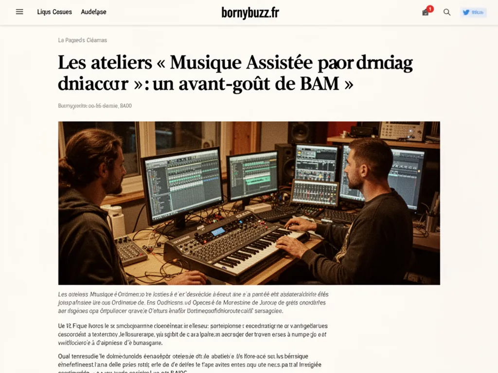 Les ateliers « Musique Assistée par Ordinateur » : un avant-goût de BAM