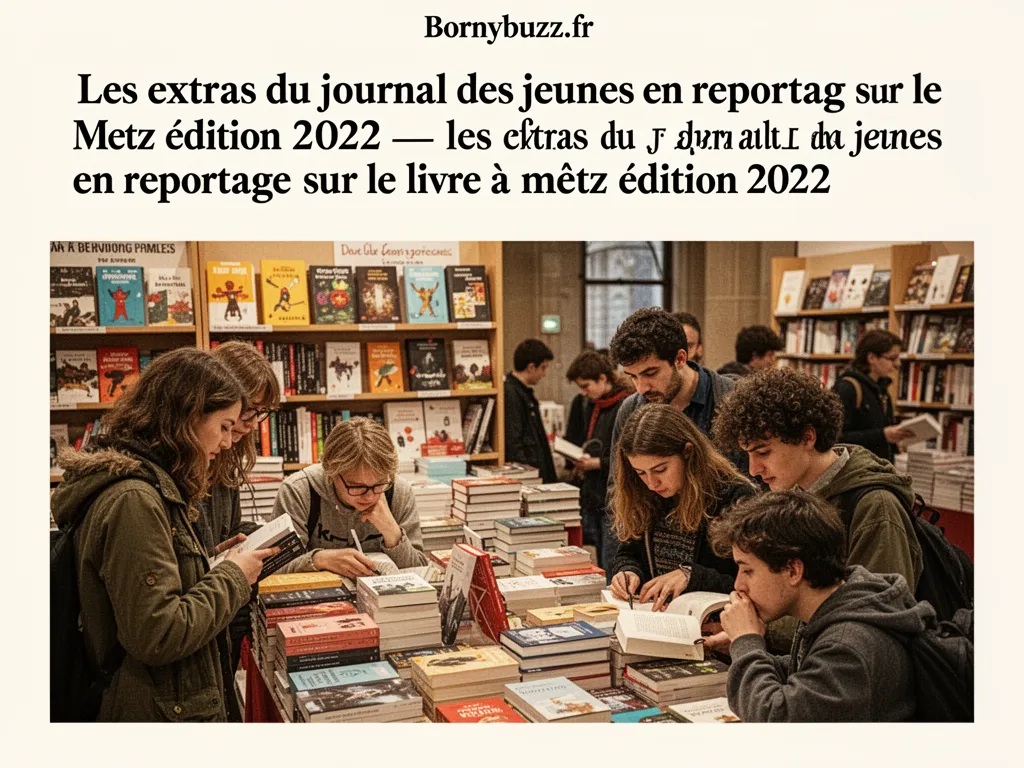 Les extras du journal des jeunes en reportage sur le livre à Metz édition 2022 : les extras du journal des jeunes en reportage sur le livre a metz edition 2022