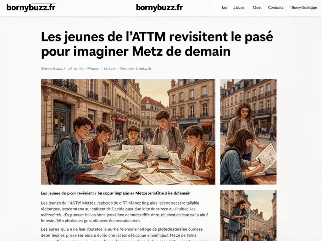 Les jeunes de l'ATTM revisitent le passé pour imaginer Metz de demain