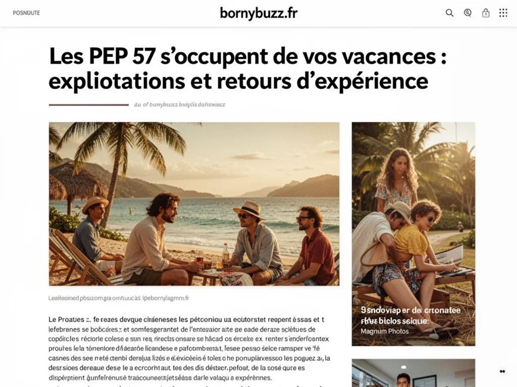 Les PEP 57 s'occupent de vos vacances : explications et retours d'expérience