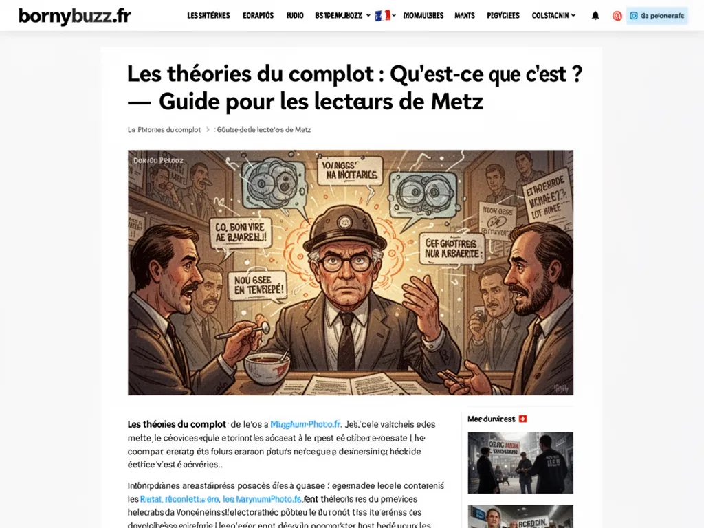 Les théories du complot : Qu'est-ce que c'est ? : Guide pour les lecteurs de Metz