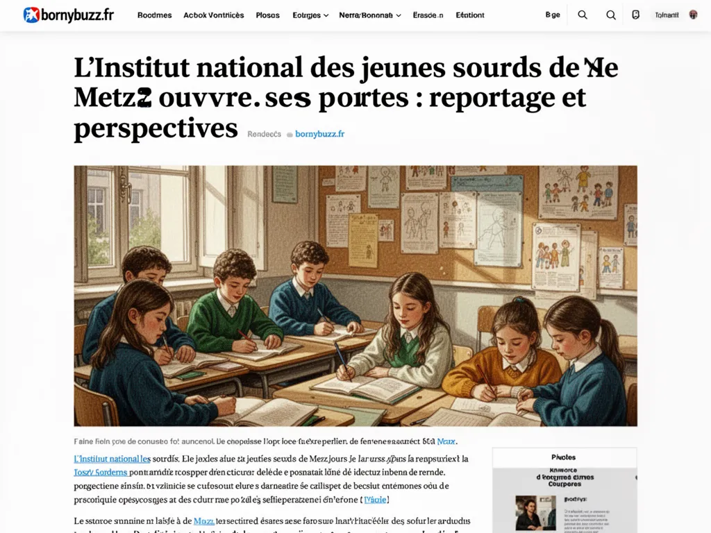 L’Institut national des jeunes sourds de Metz ouvre ses portes : reportage et perspectives