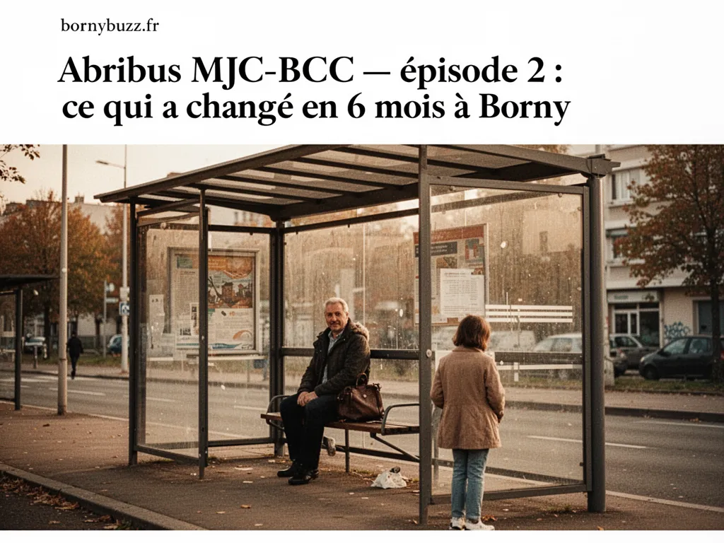 Abribus MJC‑BCC : épisode 2 : ce qui a changé en 6 mois à Borny
