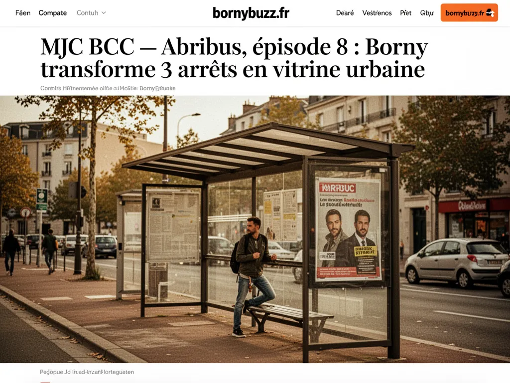 MJC BCC : Abribus, épisode 8 : Borny transforme 3 arrêts en vitrine urbaine