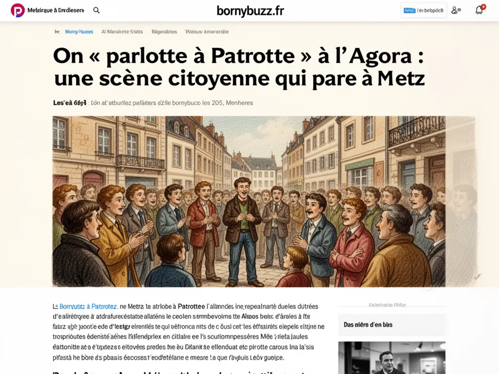 On « parlotte à Patrotte » à l'Agora : une scène citoyenne qui parle à Metz