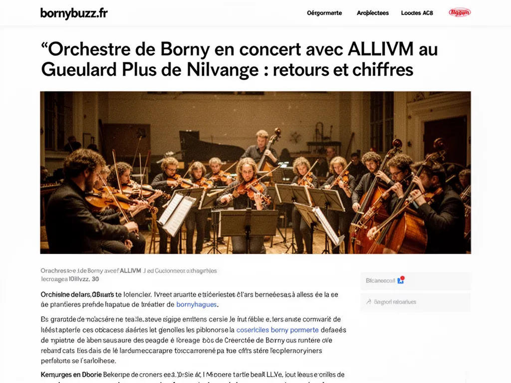 Orchestre de Borny en concert avec ALLIVM au Gueulard Plus de Nilvange : retours et chiffres