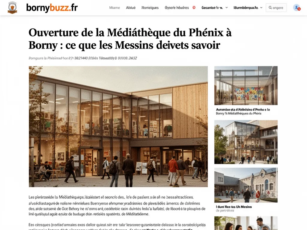 Ouverture de la Médiathèque du Phénix à Borny : ce que les Messins doivent savoir