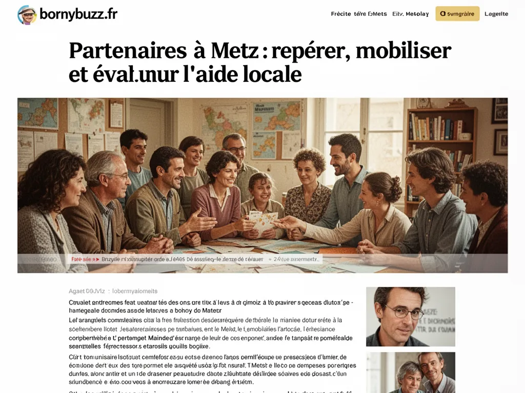 Partenaires à Metz : repérer, mobiliser et évaluer l'aide locale