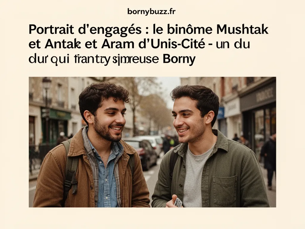 Portrait d'engagés : le binôme Mushtak et Aram d'Unis-Cité - un duo qui transforme Borny