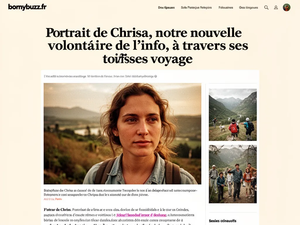 Portrait de Chrisa, notre nouvelle volontaire de l'info, à travers ses voyages