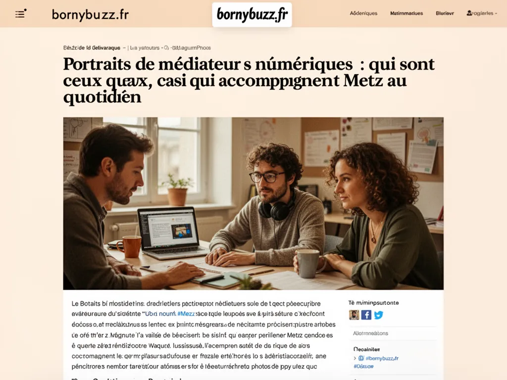 Portraits de mediateurs numeriques : qui sont ceux qui accompagnent Metz au quotidien