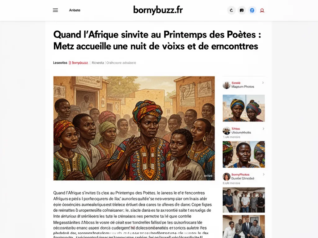Quand l'Afrique s'invite au Printemps des Poètes : Metz accueille une nuit de voix et de rencontres