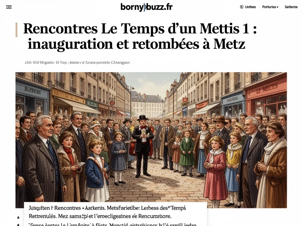 Rencontres Le Temps d un Mettis 1 : inauguration et retombées à Metz