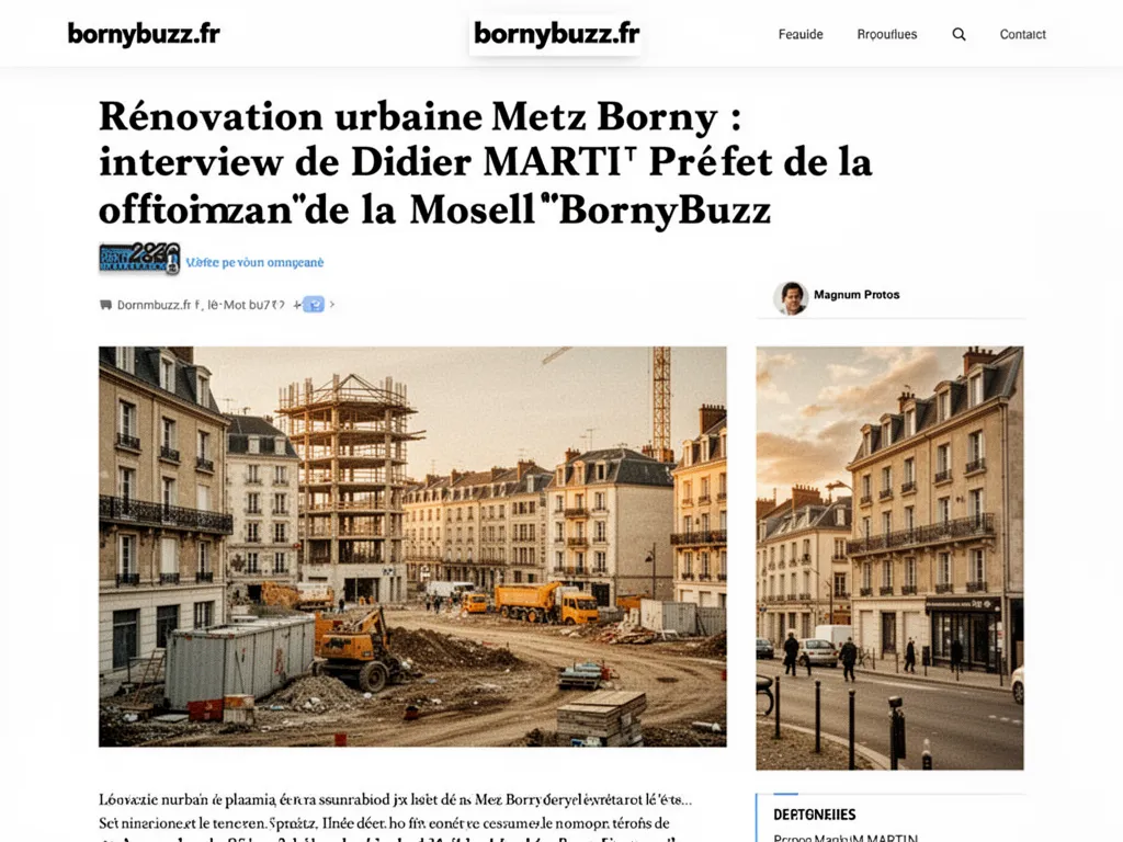 Rénovation urbaine Metz Borny : interview de Didier MARTIN, Préfet de la MoselleBornyBuzz