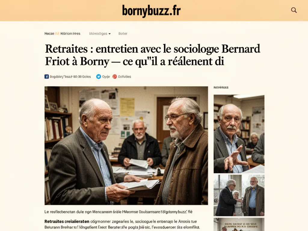 Retraites : entretien avec le sociologue Bernard Friot à Borny : ce qu’il a réellement dit